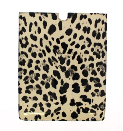 Dolce & Gabbana - Yellow Leopard Pattern Leather eBook Tablet Cover Case