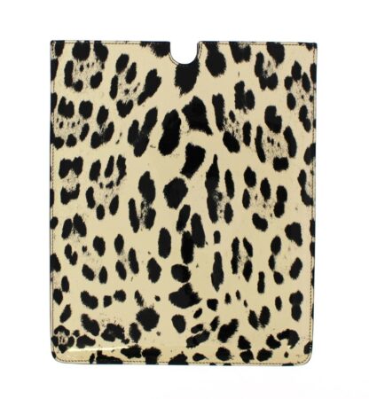 Dolce & Gabbana - Yellow Leopard Pattern Leather eBook Tablet Cover Case