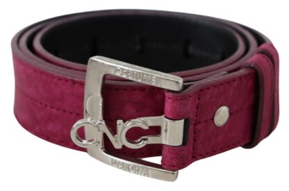 Costume National - Elegant Maroon Leather Fashion Belt