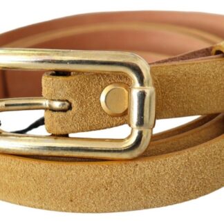 Costume National - Chic Light Brown Leather Fashion Belt