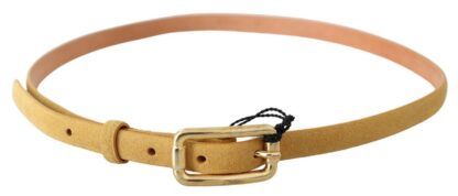 GF Ferre - Elegant Light Brown Leather Belt