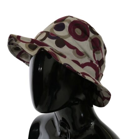 Dolce & Gabbana - Elegant Beige Cotton Bucket Cap with Polka Dots