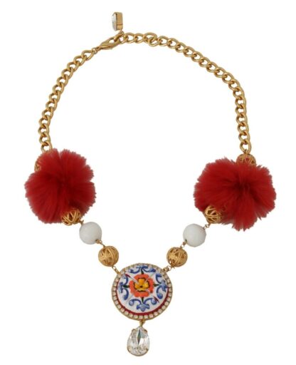 Dolce & Gabbana - Golden Majolica Crystal Statement Necklace