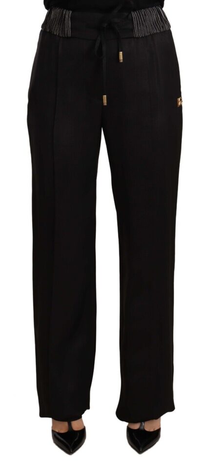 Dolce & Gabbana - Elegant High-Waist Black Trousers