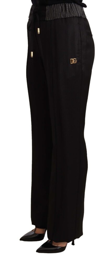 Dolce & Gabbana - Elegant High-Waist Black Trousers