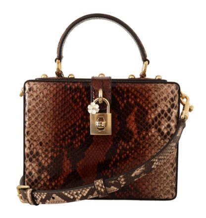 Dolce & Gabbana - Exotic Python Leather Shoulder Box Bag