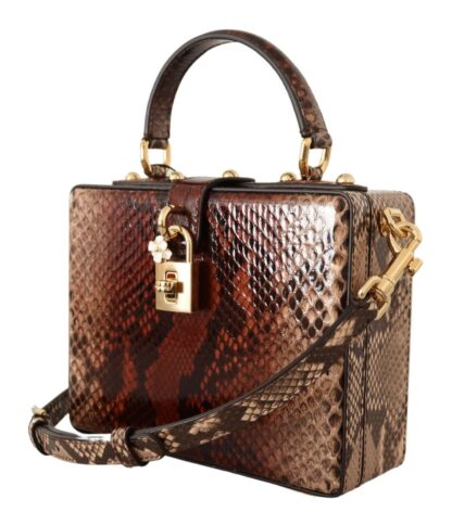 Dolce & Gabbana - Exotic Python Leather Shoulder Box Bag