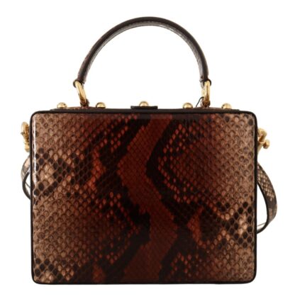 Dolce & Gabbana - Exotic Python Leather Shoulder Box Bag