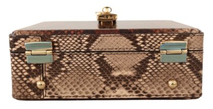 Dolce & Gabbana - Exotic Python Leather Shoulder Box Bag