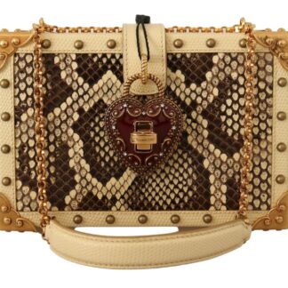 Dolce & Gabbana - Exotic Python Leather Shoulder Box Bag