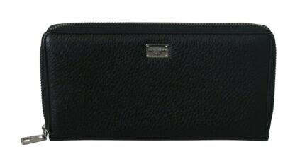 Dolce & Gabbana - Elegant Black Leather Continental Wallet