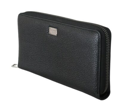 Dolce & Gabbana - Elegant Black Leather Continental Wallet