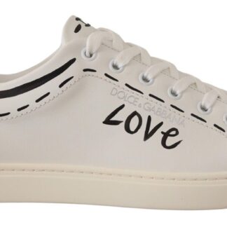 Dolce & Gabbana - Elegant Two-Tone Leather Sneakers