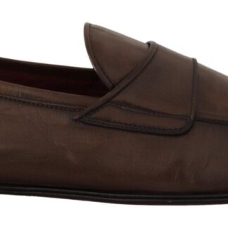 Dolce & Gabbana - Chic Blue Leather Loafers for the Modern Gentleman