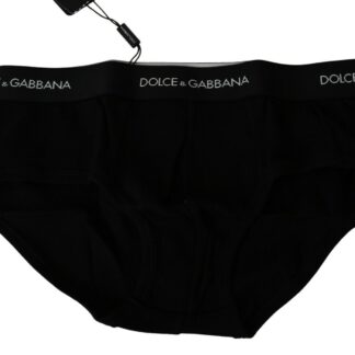 Dolce & Gabbana - Sleek Black Brando Brief with Iconic Waistband