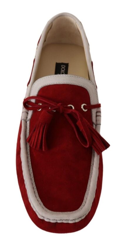 Dolce & Gabbana - Elegant Striped Leather & Suede Loafers