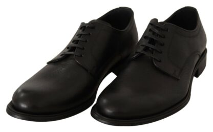 Dolce & Gabbana - Elegant Black Leather Derby Shoes