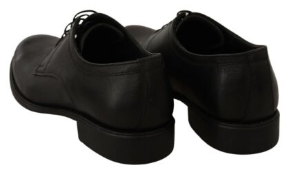 Dolce & Gabbana - Elegant Black Leather Derby Shoes