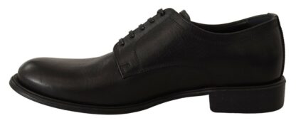 Dolce & Gabbana - Elegant Black Leather Derby Shoes