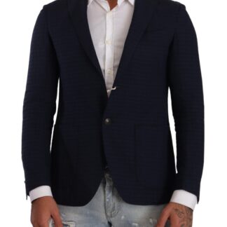 FRADI - Elegant Black Slimfit Peak Lapel Blazer