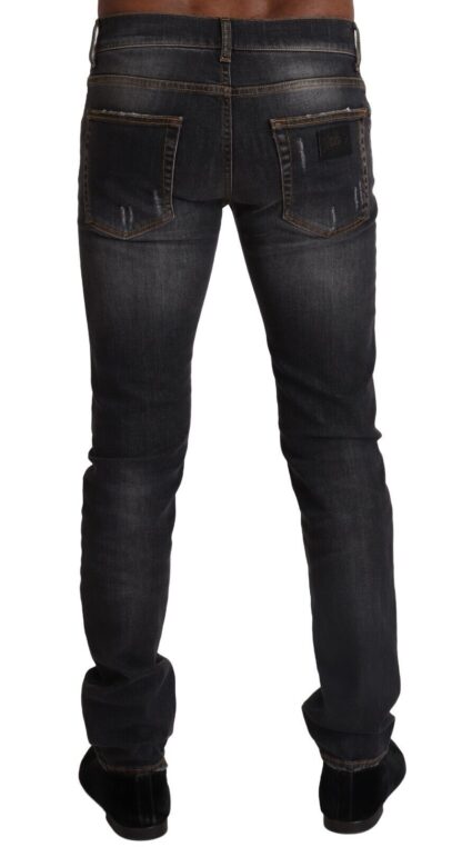 Dolce & Gabbana - Elegant Dark Grey Slim Fit Denim