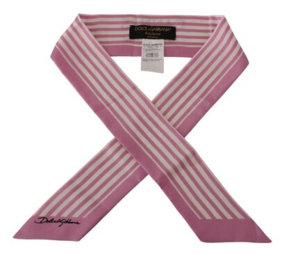 Dolce & Gabbana - Silk Striped Cannes Jet'aime Scarf