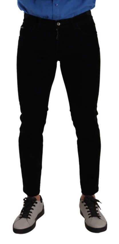 Dolce & Gabbana - Italian Designer Slim Fit Black Skinny Jeans