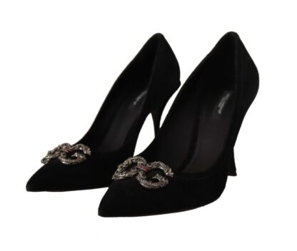 Dolce & Gabbana - Chic Amore Suede Heels Pumps