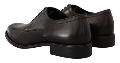 Dolce & Gabbana - Elegant Black Leather Derby Shoes