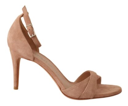 SERGIO LEVANTESI - Beige Suede Ankle Strap Heels Pumps