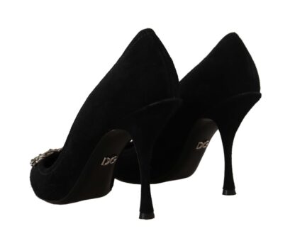 Dolce & Gabbana - Chic Amore Suede Heels Pumps