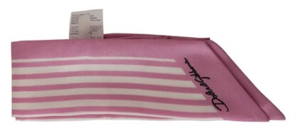 Dolce & Gabbana - Silk Striped Cannes Jet'aime Scarf