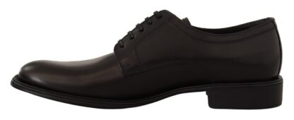 Dolce & Gabbana - Elegant Black Leather Derby Shoes