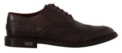 Dolce & Gabbana - Elegant Calfskin Derby Oxford Wingtips