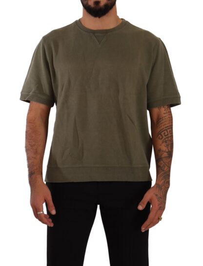 Paolo Pecora Milano - Army Green Crew Neck Cotton Tee