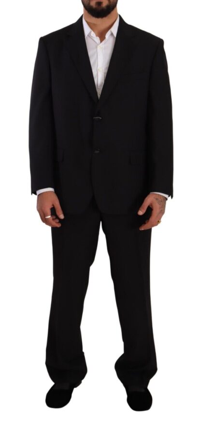 Domenico Tagliente - Elegant Black Two-Piece Suit with Deconstructed Blazer