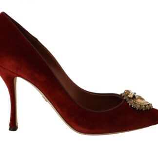 Dolce & Gabbana - Elegant Leather Pumps with Brass Buckle