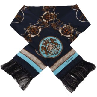 Dolce & Gabbana - Elegant Instrument Print Silk Scarf