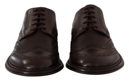 Dolce & Gabbana - Elegant Calfskin Derby Oxford Wingtips