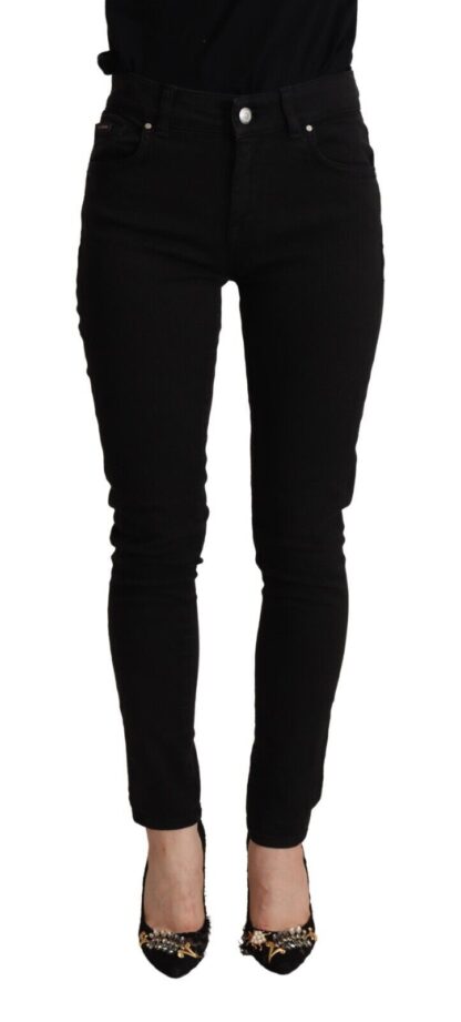 Dolce & Gabbana - Elegant Slim Fit Black Denim Jeans