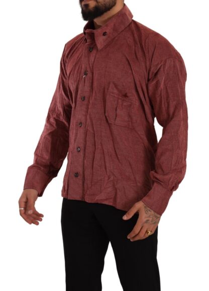 Vivienne Westwood - Elegant Red Cotton Button-Down Shirt