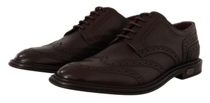 Dolce & Gabbana - Elegant Calfskin Derby Oxford Wingtips