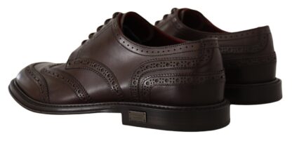 Dolce & Gabbana - Elegant Calfskin Derby Oxford Wingtips