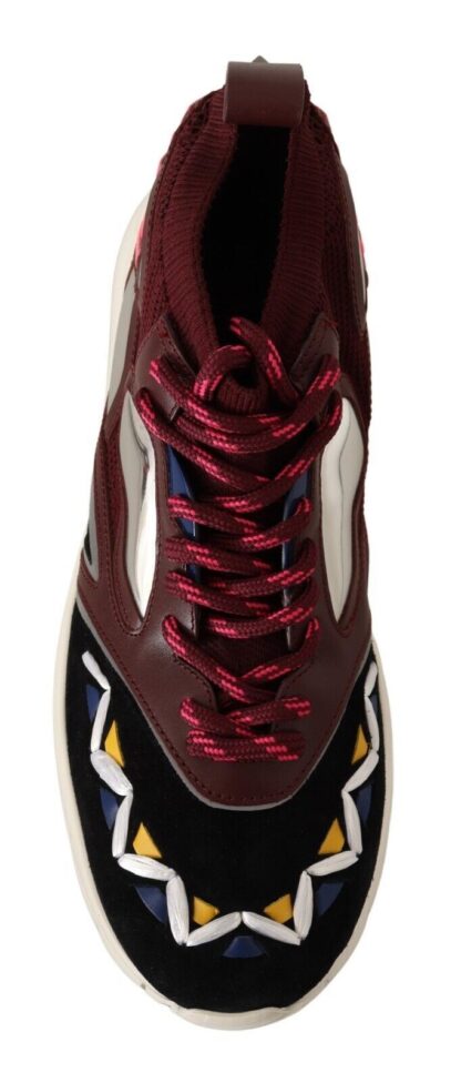 Valentino - Multicolor Leather Low Top Sock Sneakers