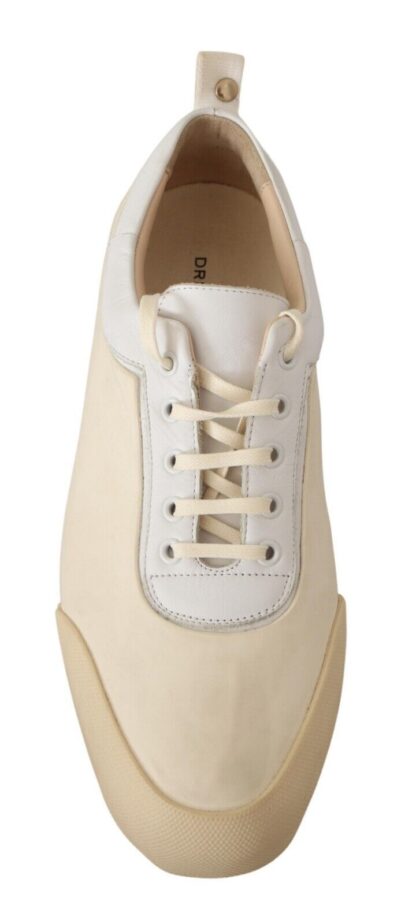 Dries Van Noten - Elegant White Leather Low Top Sneakers