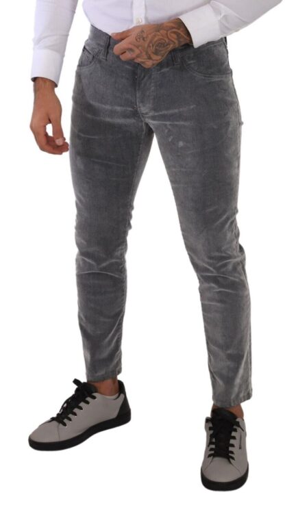 Dolce & Gabbana - Slim Fit Chic Gray Skinny Jeans