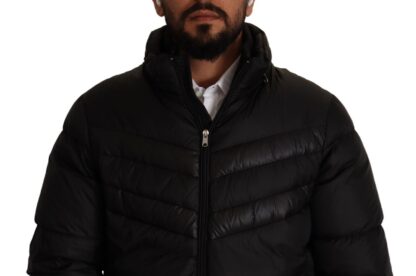 Bikkembergs - Sleek Black Puffer Jacket with Zipper Closure