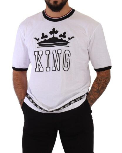 Dolce & Gabbana - Royal Crown Motif Crew Neck Tee