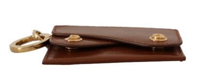 Dolce & Gabbana - Elegant Leather Bifold Wallet with Keychain