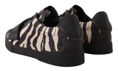 Dolce & Gabbana - Zebra Inspired Suede Sneakers - Casual Luxury